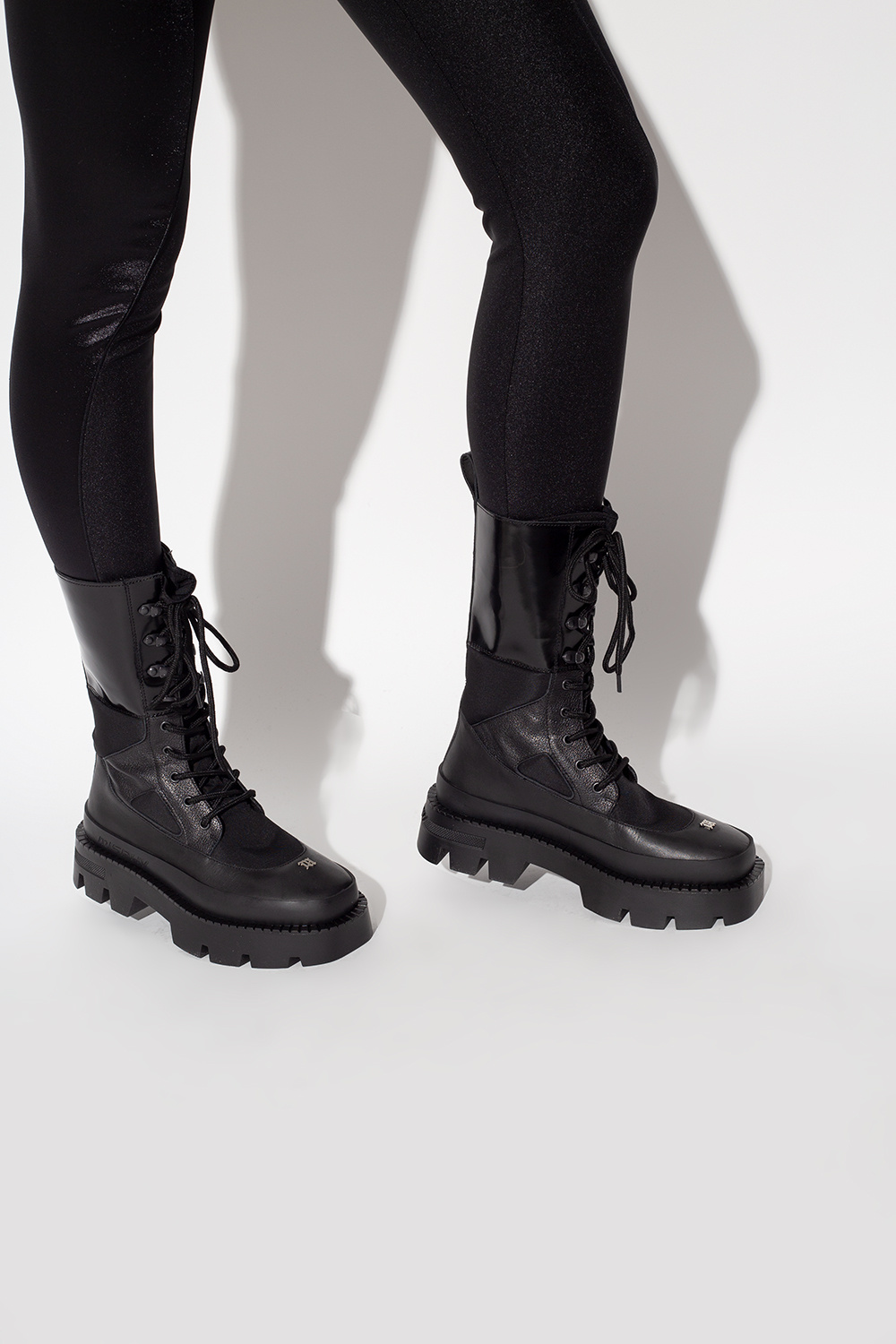 Burberry combat boots best sale